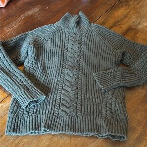 lululemon athletica Cable Knit Turtleneck Sweater - Dark Gray